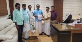 എല്ലാ മെമ്പർമാർക്കും ലൈസൻസിനായി മന്ത്രി ശ്രീ എം.ബി. രാജേഷിനെ കണ്ട് നിവേദനം നൽകുന്നു